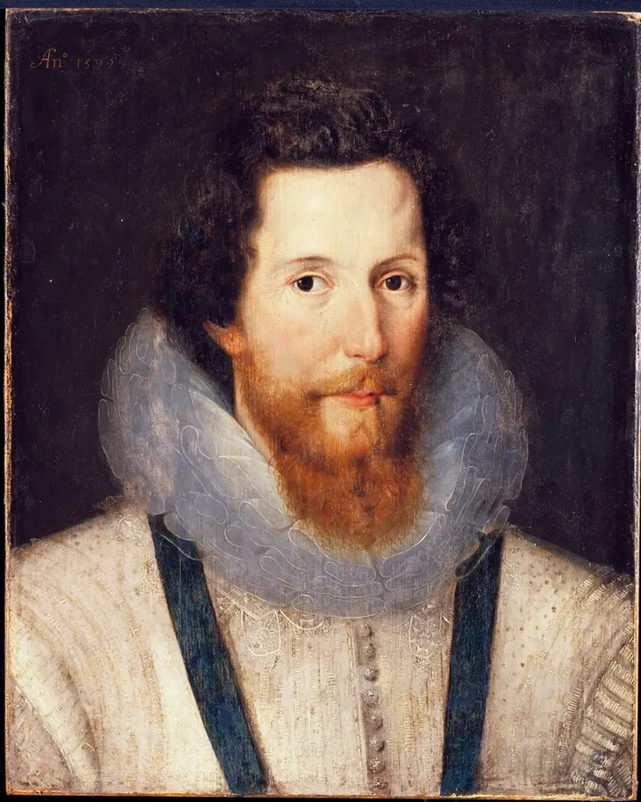 Elizabethan portrait of a man in a lace ruff